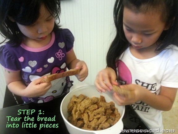 Bread Pudding Step 1