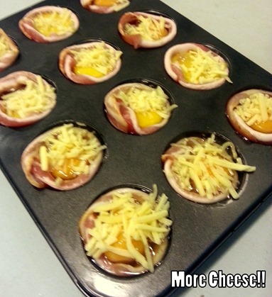 Bacon Egg Muffin more cheese