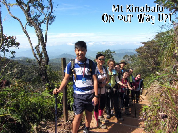 On our way up Mt Kinabalu